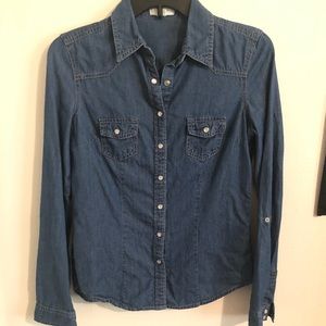 Denim dress shirt